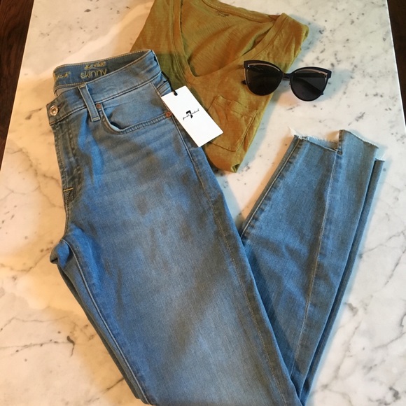 7 for All Mankind the Ankles Skinny Jean Sz 27 - Picture 1 of 6